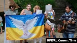 Митинг в поддержку Украины в японском городе Кобе. Фото из соцсетей Хаято Мацумото