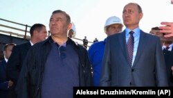 Путин с Аркадием Ротенбергом