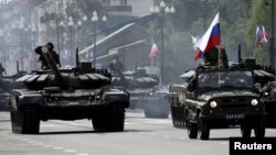 Российские военные в Южно-Сахалинске 