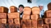 Dushanbe, Tajikistan - Sellers of bread at Market in Dushanbe